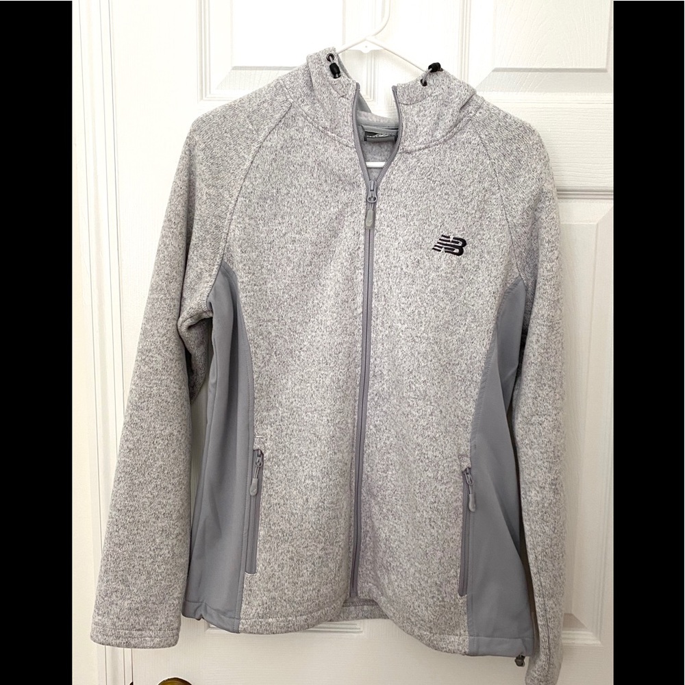 Ladies New Balance Fleece Sweater Hooded Jacket-L